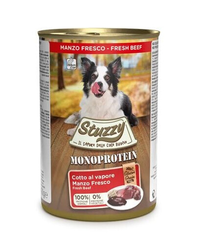 Stuzzy Dog Monoprotein 800 g - hipoalergiczna karma mokra dla psów wołowina 800g