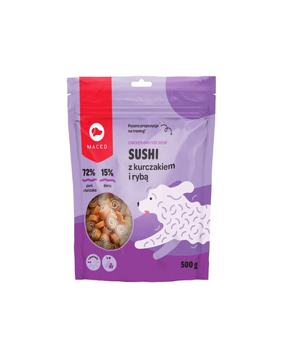 Maced Sushi kurczak z rybą 500g
