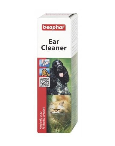Beaphar ear cleaner krople do pielęgnacji uszu dla psów i kotów 50 ml