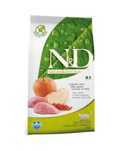 FARMINA N&D boar & apple adult cat 300g