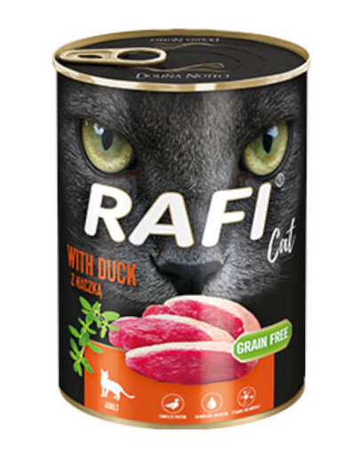 Rafi Pasztet dla Kota z Kaczką 400 g - mokra karma dla kotów 400g