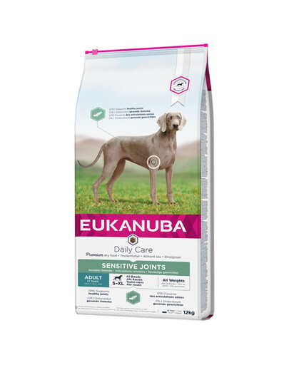 Eukanuba Daily Care Adult Sensitive Joints All Breeds Chicken 12 kg - sucha karma dla dorosłych psów, na stawy, 12 kg