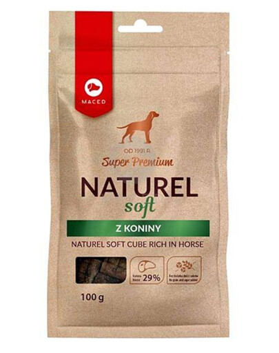 MACED Naturel Soft z koniny 100g - przysmak dla psów, 100g