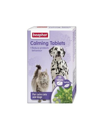 Beaphar Calming Tablets 20szt - tabletki na uspokojnie dla psów i kotów