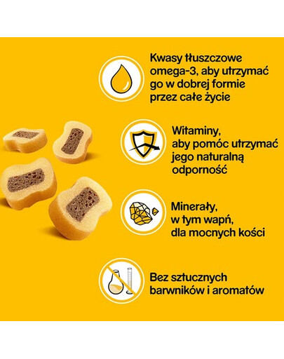 PEDIGREE Tasty Minis  przysmaki o smaku sera i wołowiny  dla psa 140 g