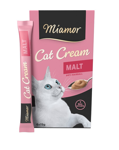 MIAMOR Cat Cream pasta słodowa dla kota  6 x 15 ml