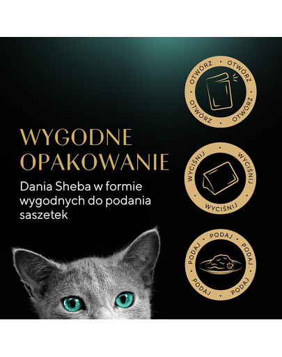 SHEBA Selection Select Slices Drobiowe Smaki w sosie 120x85 g z kaczką, kurczakiem, drobiem, kaczką i indykiem dla kotów