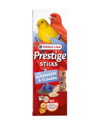 VERSELE-LAGA Prestige Sticks 60g kolby dla kanarków wysokoodżywce nasiona i kwiatki