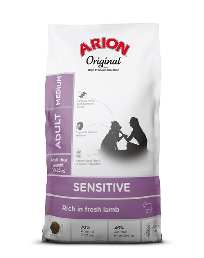 ARION Original Sensitive Adult Medium dla psów ras średnich z jagnięciną 2 kg
