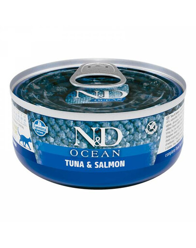 FARMINA N&D Ocean Tuna and Salmon for Adult cats 70 g