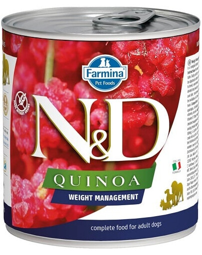 FARMINA N&D Quinoa Weight Management Adult Dog Lamb 285 g dla psów z nadwagą