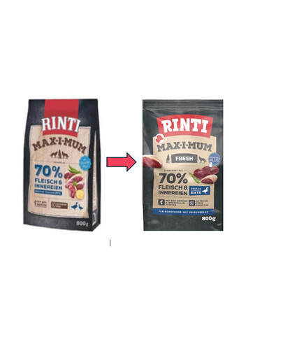RINTI MAX-I-MUM Duck 800 g - Sucha karma dla psów o smaku kaczki 800 g
