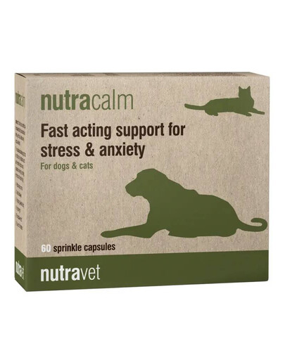 NUTRAVET Nutracalm Stress and Anxiety Dog and Cat 60 kapsułek na stres