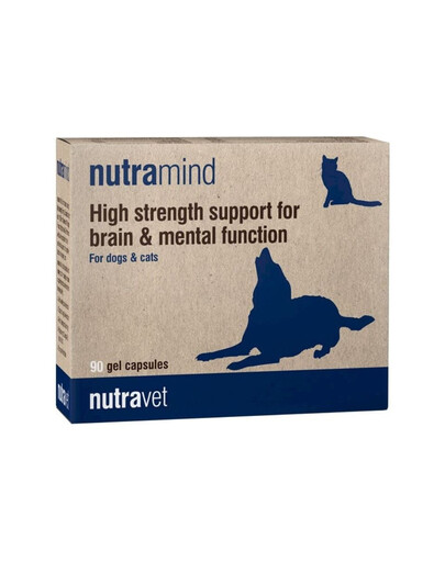 NUTRAVET Nutramind Brain and Mental function Dog and Cat 90 kapsułek na wsparcie funkcjonowania mózgu