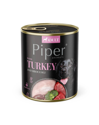 DOLINA NOTECI PIPER Turkey and Broccoli 800 g z indykiem i brokułem dla psa