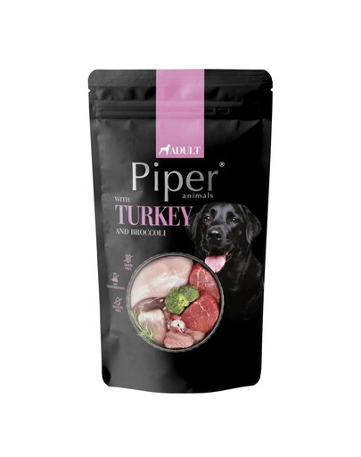 PIPER mokra karma z indykiem i brokułem dla psów 500g