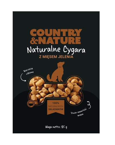 COUNTRY&NATURE Cygara dla psów 20 x 85 g z koniną