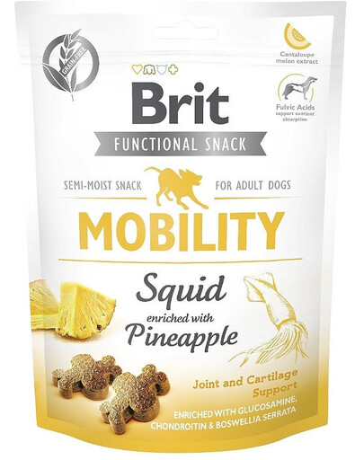 BRIT Semi-moist Functional Snack Mobility przysmak z kalmarem dla psa 150g