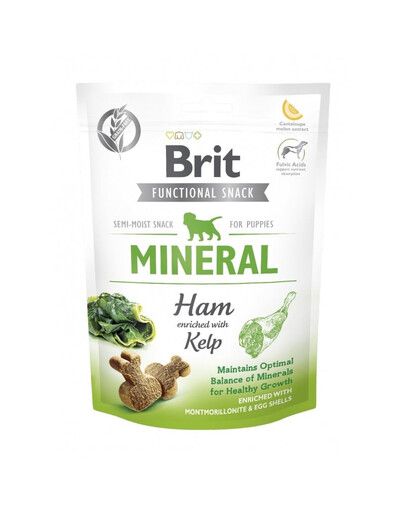 BRIT Semi-moist Functional Snack Mineral przysmak z szynką i algami dla szczeniaka 150 g