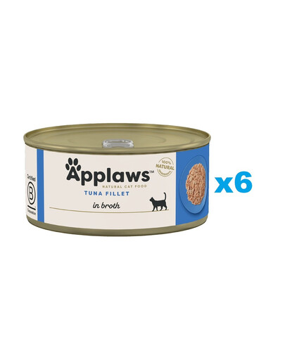 Applaws Natural Cat Food Tuna 6x70 g mokra karma dla kotów z tuńczykiem w bulionie
