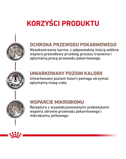 Royal Canin Cat Gastro Intestinal Moderate Calorie Feline 2 kg - sucha karma dla kotów z tendencją do nadwagi 2kg