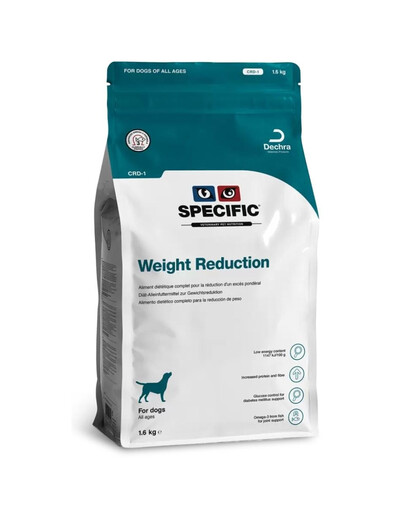 SPECIFIC Dog Weight Reduction CRD-1 karma weterynaryjna dla psów dorosłych z nadwagą 1,6 kg