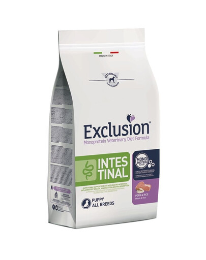 EXCLUSION Intestinal puppy 2 kg wieprzowina karma dla szczeniąt wszystkich ras