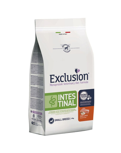 EXCLUSION Intestinal S 7 kg wieprzowina karma dla psów małych ras