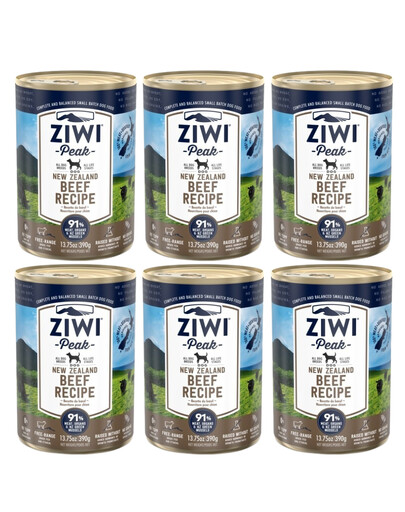 ZIWIPEAK Dog Beef Wołowina 6x390 g - mokra karma dla psa