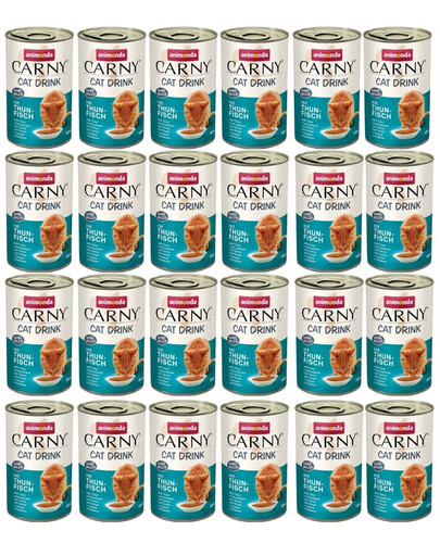 ANIMONDA Carny Cat Drink with Tuna bezmleczny napój dla kotów z tuńczykiem 24x140 ml