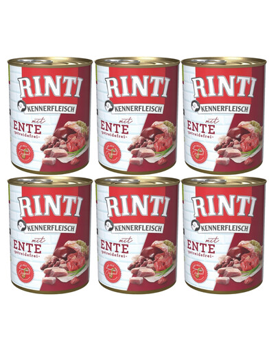 RINTI Kennerfleisch Duck 6x800 g mokra karma dla posów Kaczka