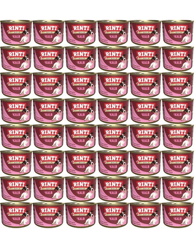 RINTI Gold Veal Mini 48x185 g Cielęcina karma mokra dla psów małych ras