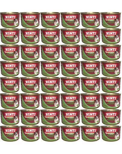RINTI Gold Senior Rabbit Mini 48x185 g Królik mokra karma dla starszych psów małych ras