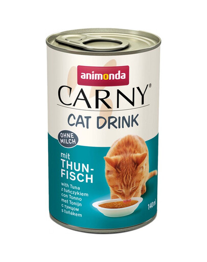 ANIMONDA Carny Cat Drink with Tuna bezmleczny napój dla kotów z tuńczykiem 140 ml