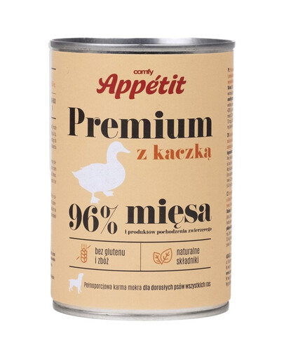 COMFY APPETIT PREMIUM Kaczka pasztet dla dorosłych psów 400 g