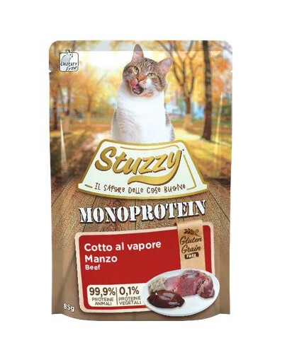 Stuzzy Cat Monoprotein 85 g - hipoalergiczna karma mokra dla kota wołowina 85g