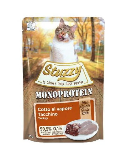 Stuzzy Cat Monoprotein 85 g - hipoalergiczna karma mokra dla kota Indyk 85g
