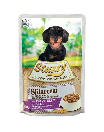 Stuzzy Speciality Dog 100 g - karma mokra dla psa cielęcina z makaronem 100g