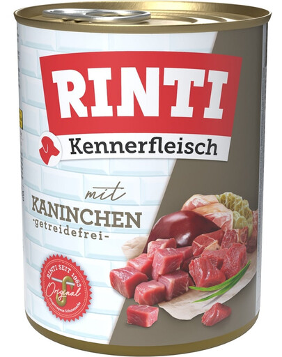 RINTI Kennerfleisch Rabbit 800 g karma mokra dla psów Królik