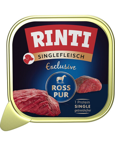 RINTI Singlefleisch Exclusive Horse Pure 150 g karma mokra z koniną dla psa