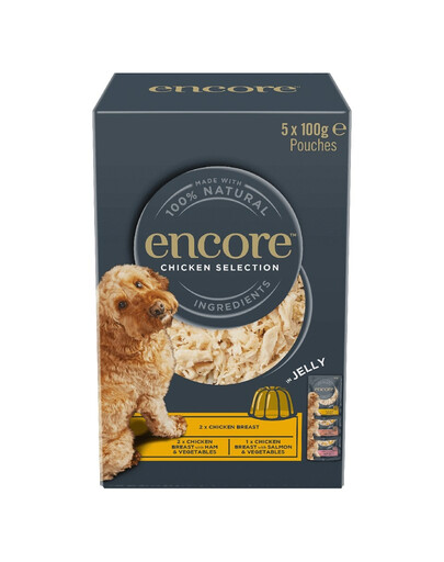 ENCORE Dog Multipak in Jelly Mix smaków z kurczakiem 20x100g karma uzupełniająca dla psów