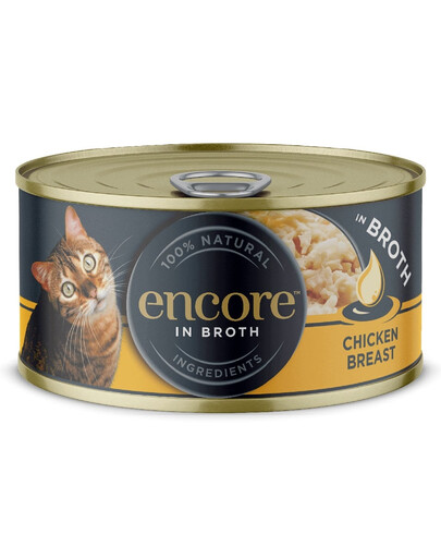 ENCORE Cat in Broth pierś z kurczaka 16x70g uzupełniająca karma w bulionie dla kota