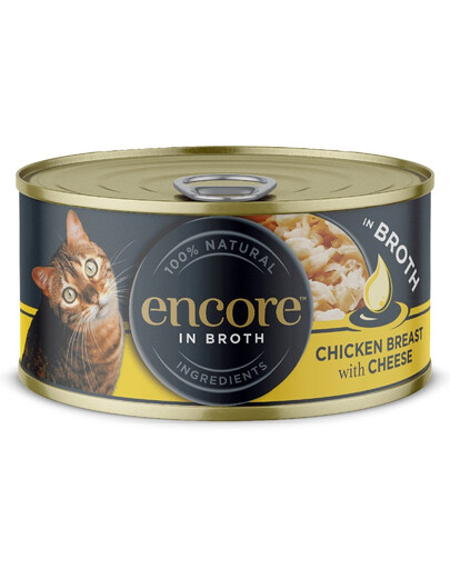 ENCORE Cat in Broth kurczak z serem 16x70g uzupełniająca karma w bulionie dla kota