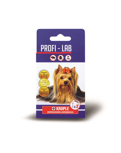 PCHEŁKA Profi-Lab Krople pielęgnacyjne dla psów do 5 kg 2 x 1.0ml