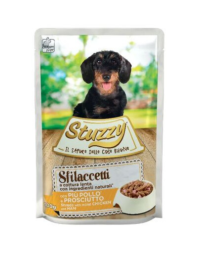 Stuzzy Speciality Dog 100 g - karma mokra dla psa kurczak z szynką 100g