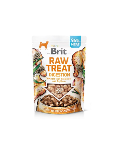 BRIT Raw Treat Digestion liofilizowany przysmak dla psa 40 g Kurczak z probiotykami