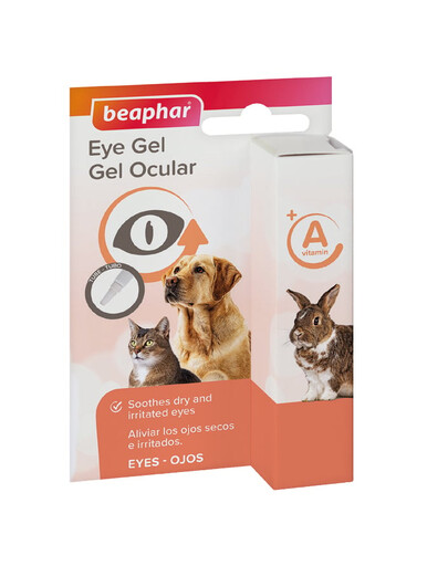BEAPHAR Eye Gel sterylny żel do czyszczenia podrażnionych oczu z witaminą A 5 ml