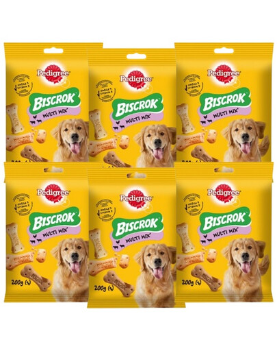 PEDIGREE Multi Biscrok Original 6x200 g - przysmak dla psów