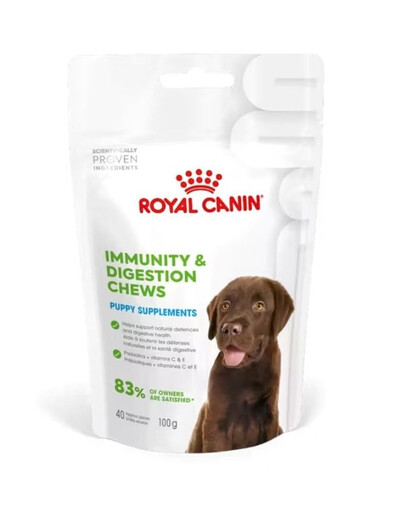 ROYAL CANIN Immunity Digestion Chews Puppy Supplements 100g dla szczeniąt na trawienie i odporność