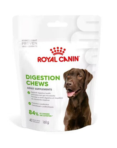 ROYAL CANIN Digestion Chews Adult Dog Supplements 160g suplement wspierający układ pokarmowy psa